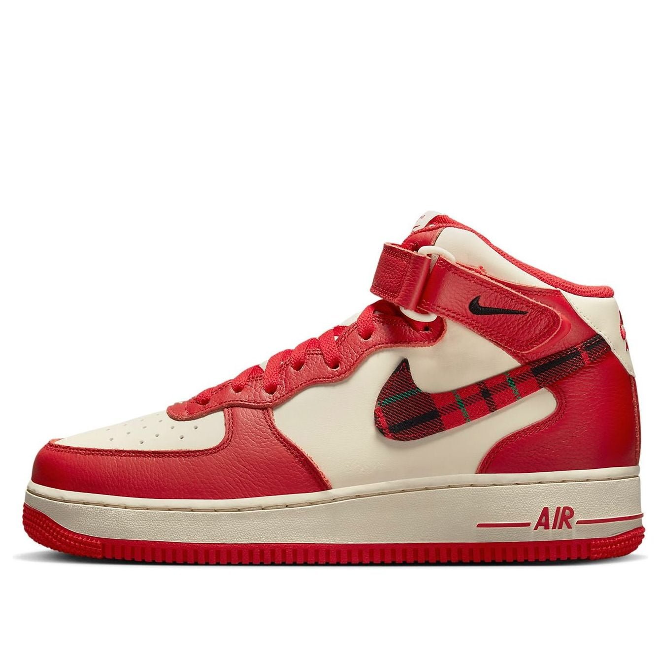 Nike Air Force 1 Mid 07 LX Red Plaid