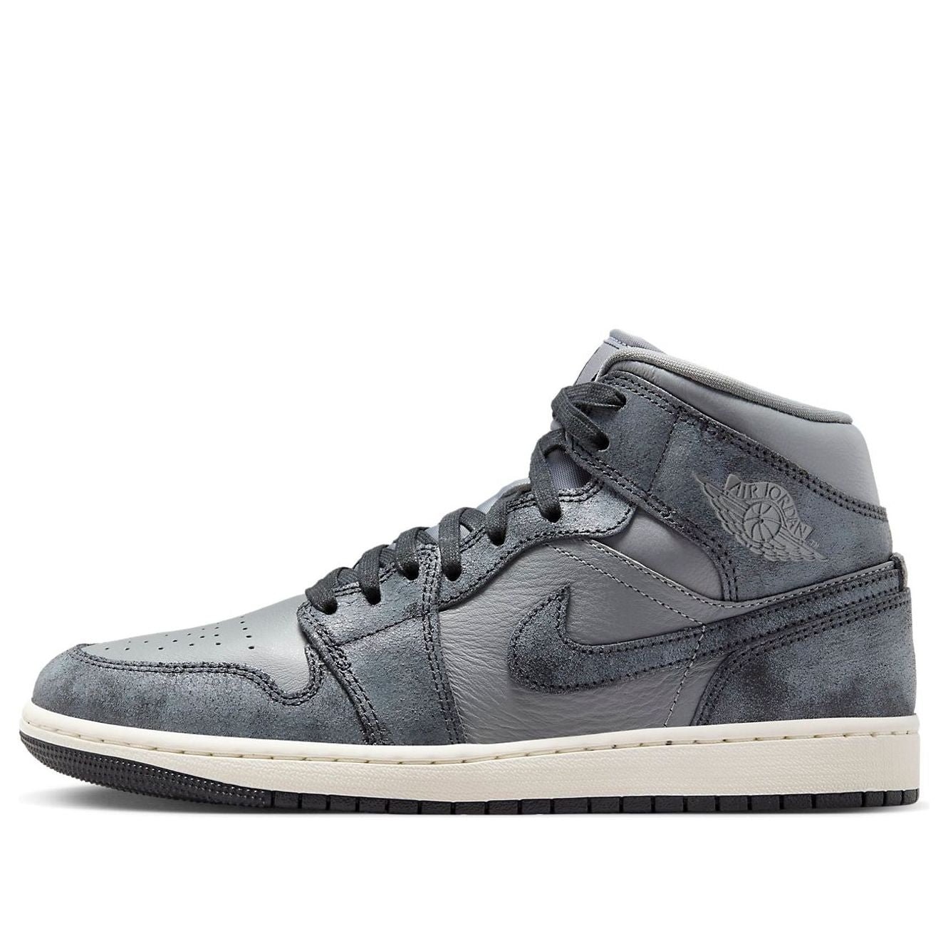 Air Jordan 1 Mid Distressed Smoke Grey