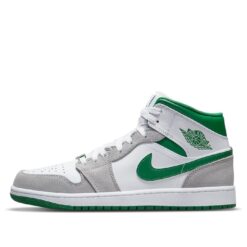 Air Jordan 1 Mid SE Grey Pine Green