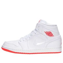 Air Jordan 1 Mid Prem White Infrared