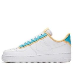 Nike Air Force 1 Low SE White Light Blue Fury Topaz Gold