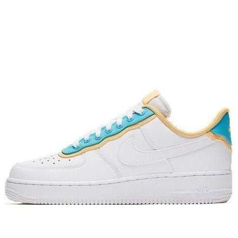 Nike Air Force 1 Low SE White Light Blue Fury Topaz Gold