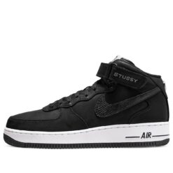 Nike Stussy x Air Force 1 Mid Black Snakeskin