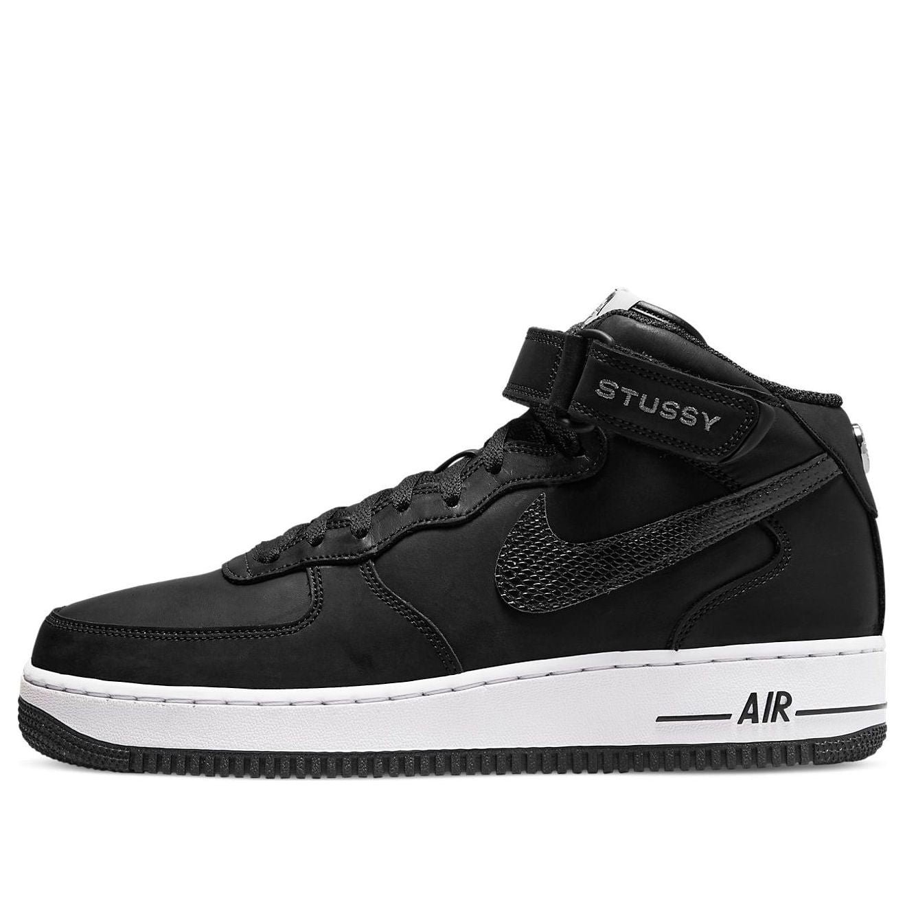Nike Stussy x Air Force 1 Mid Black Snakeskin