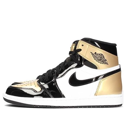Air Jordan 1 Top3 Gold Toe Black Gold