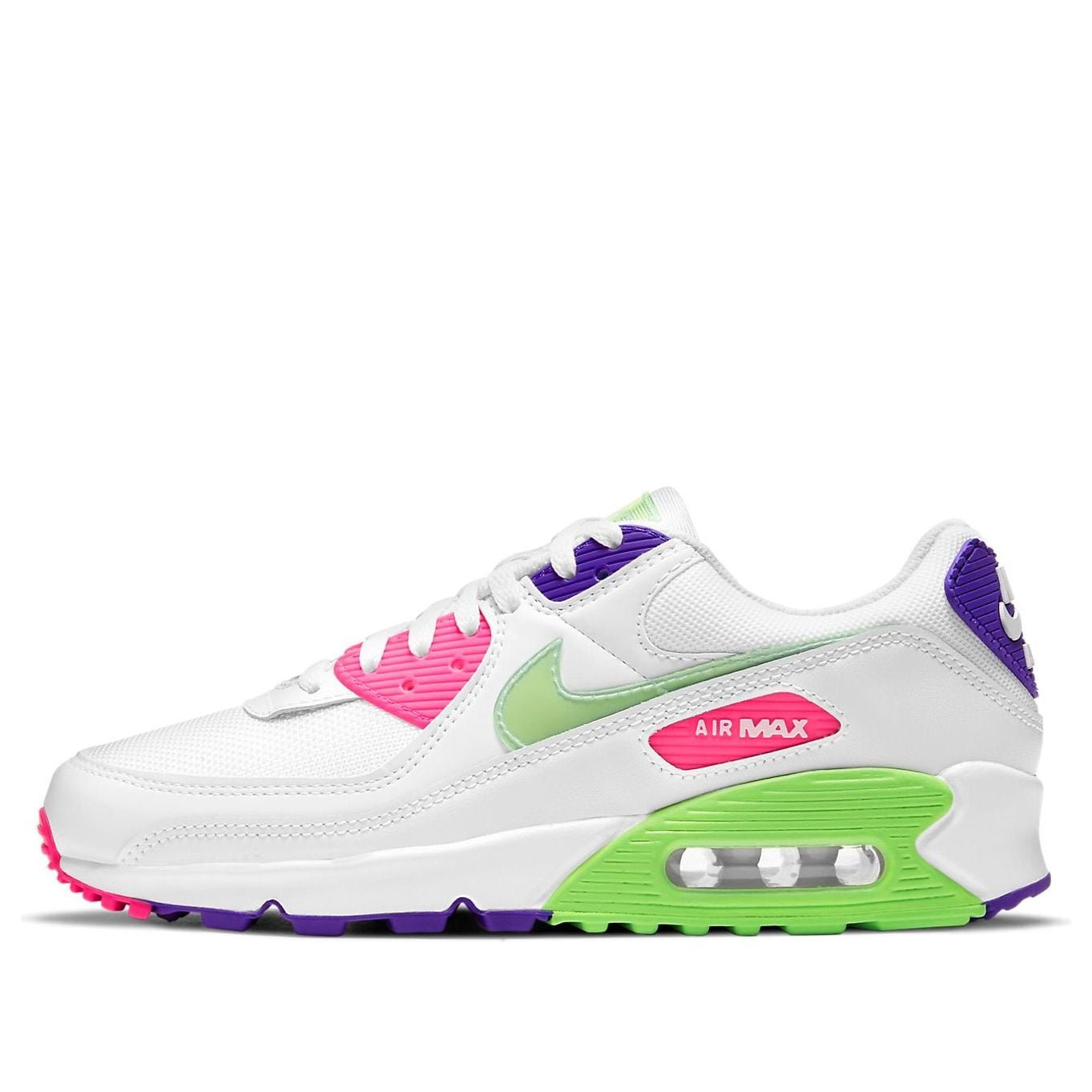 Nike Air Max 90 White Indigo Burst Volt