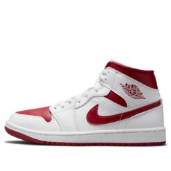 Air Jordan 1 Mid White Pomegranate