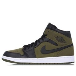 Air Jordan 1 Mid Olive Canvas