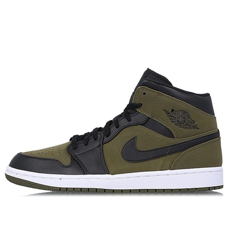 Air Jordan 1 Mid Olive Canvas