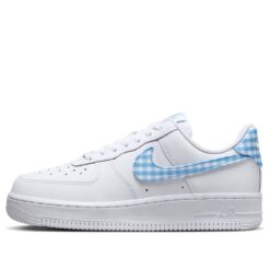 Nike Air Force 1 Low University Blue Gingham Plaids