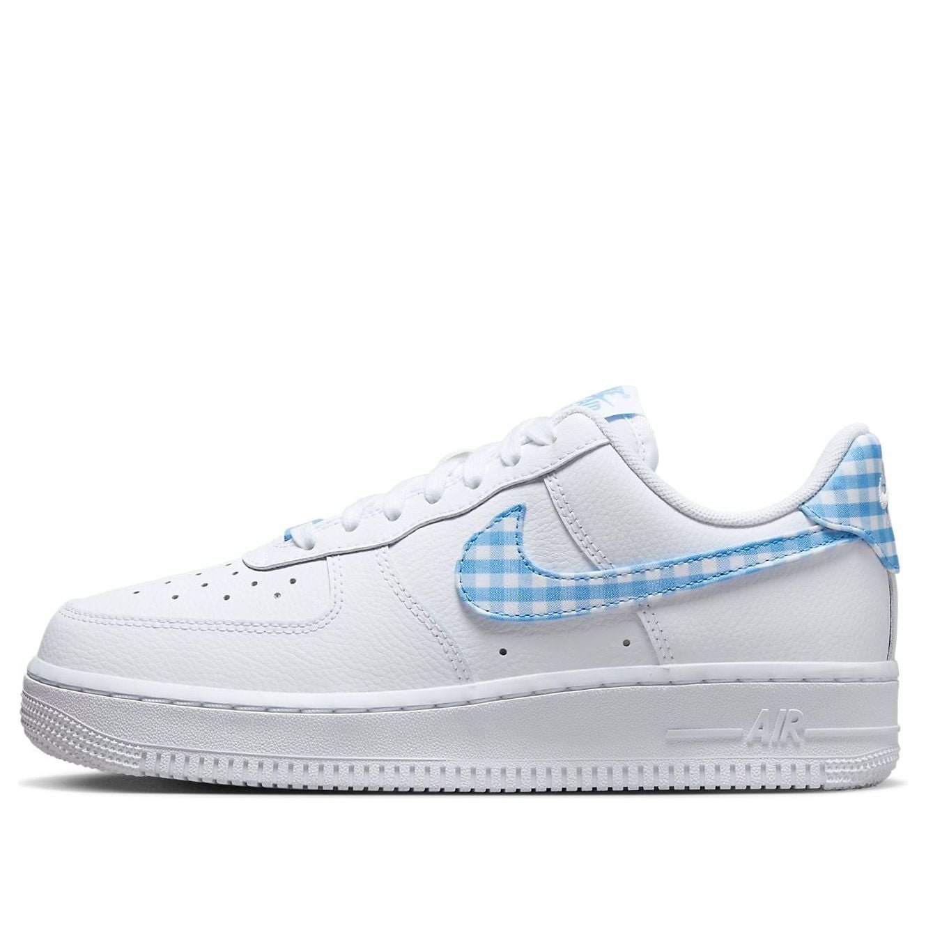 Nike Air Force 1 Low University Blue Gingham Plaids