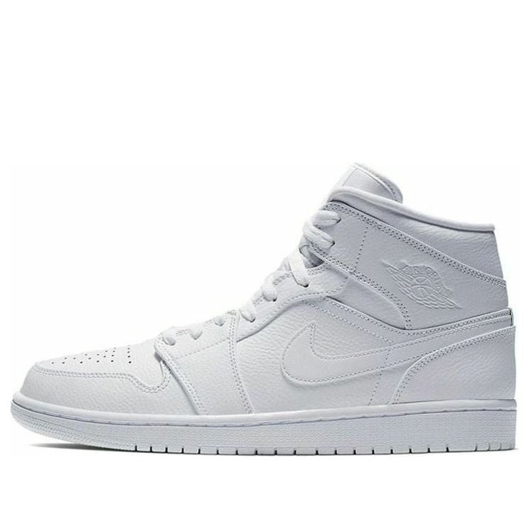 Air Jordan 1 Mid Triple White 2019