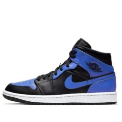Air Jordan 1 Mid Hyper Royal Black