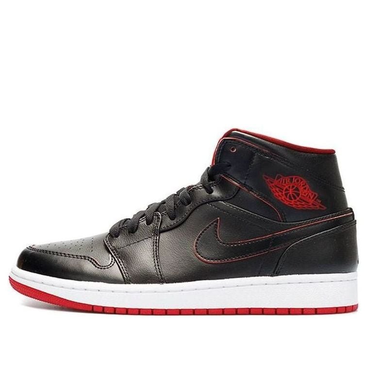 Air Jordan 1 Mid Black Red