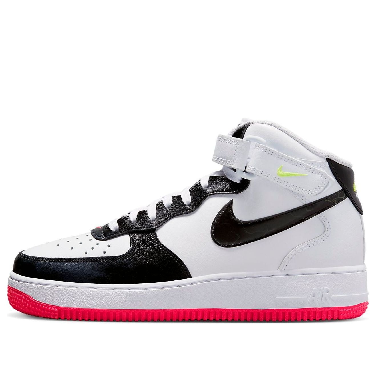Nike Air Force 1 Mid Electric White Black Pink