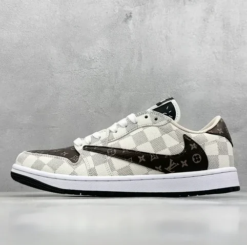 Fragment x Travis Scott x Air Jordan 1 Low black-Customized