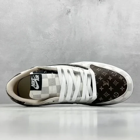 Fragment x Travis Scott x Air Jordan 1 Low black-Customized